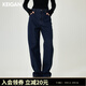 KEIGAN/開(kāi)間金標(biāo)秀場(chǎng)同款日本岡山愛(ài)M仕原廠ROW筷子腿直筒牛仔褲 原色棉籽白 S 34