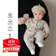 G.DUCKKIDS寶寶毛衣春秋季可愛(ài)針織連體衣嬰兒衣服春秋洋氣哈衣嬰幼兒春裝新 羊駝連體衣 73cm