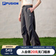 FILAFUSION斐樂潮牌梭織長褲女2025夏季時(shí)尚休閑寬松運(yùn)動(dòng)褲