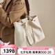 BUGATTI包包女包輕奢侈品大容量單肩女士手提托特包七夕情人節(jié)禮物送老婆 米白色【精美禮盒，代寫賀卡】
