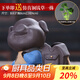 祥業(yè) 茶寵豬 紫砂陶瓷花器小花插擺件辦公用品家具飾品彩陶小花瓶綠植花卉 背包小豬花器-藍