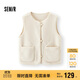森馬（Semir）馬甲女冬季仿羊羔毛雙面穿圓領(lǐng)內搭2025慵懶復古上衣109725103003