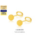 金至尊（3DG Jewellery）黃金耳釘女小豆豆小圓珠磨砂養耳棒彎鉤足金耳飾耳環(huán)自戴送禮計價(jià) 大板2.42克（配珠寶禮盒）-EF58002320
