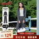 班尼路運動(dòng)套裝女裝兩件套秋冬季新款外套女潮流休閑上衣褲子顯瘦高級感 深灰-兩件套 【軟糯親膚】 M