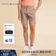 TOMMY HILFIGER【微彈直筒】夏季男裝經(jīng)典百搭商務(wù)簡(jiǎn)約休閑西褲短褲 卡其色AEG 32