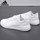 ADIDAS阿迪達斯男女鞋板鞋秋季皮面防潑水小白鞋百搭運動(dòng)休閑鞋男女同款 JS4358【官方正品，假一罰十】 42