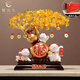 慧選禮（HUI XUAN LI）招財貓發(fā)財樹擺件辦公室客廳前臺裝飾送朋友店鋪公司喬遷開業(yè)禮物
