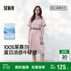 森馬（Semir）牛仔連衣裙女收腰翻領(lǐng)裙子2025夏涼感通勤休閑中長(zhǎng)裙109325114021