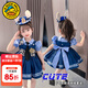 G.DUCKKIDS朱迪兔子警官女童連衣裙夏季兒童洛麗塔公主裙女寶寶生日禮服裙子 連衣裙+安全褲+領(lǐng)帶 120 尺碼5~6歲【110-120cm】