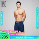 范德安（BALNEAIRE）【王安宇同款】高端防曬海邊平角泳褲速干防尷尬 藍(lán)白經(jīng)典 XXL