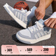 adidas ENTRAP美式校園風(fēng)板鞋少年感復(fù)古籃球鞋男女阿迪達(dá)斯官方 銀灰/清澈灰/白色   42