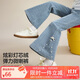 ASK JUNIOR兒童褲子2025秋季中大童燈芯絨復古喇叭褲女童蝴蝶結休閑長(cháng)褲