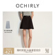 歐時(shí)力OCHIRLY 蕾絲花邊百褶褲裙女a(chǎn)字短裙半身裙2025夏季新品 黑色 M