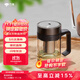 萬象（WANXIANG）單層玻璃手柄水杯商務(wù)辦公男士玻璃杯大容量泡茶杯帶過濾網(wǎng)簡盒裝 U219-深胡桃500ml
