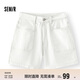 森馬（Semir）森柔牛仔|商場(chǎng)同款牛仔褲女半松緊腰2025夏時(shí)尚短褲103325122001