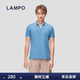 藍(lán)豹（LAMPO）【特惠】【哈瓦那領(lǐng)型】春夏款時(shí)尚休閑短袖上衣男士美棉透氣POLO 中藍(lán) M (46)