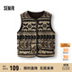 森馬（Semir）馬甲女冬季仿羊羔毛雙面穿圓領(lǐng)內(nèi)搭2025慵懶復(fù)古上衣109725103003