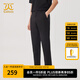 卡賓男裝LOGO印花休閑褲24夏新款修身時(shí)裝褲商場(chǎng)同款I(lǐng)224 煤黑色01 M /170/48