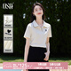 歐莎（OSA）愛(ài)心刺繡polo衫女2025年夏季新款女士t恤高檔短袖通勤顯瘦上衣 米白 XL