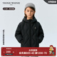 Teenie Weenie Kids【小吐司輕羽絨】小熊童裝24冬中性三防羽絨服 黑松露小吐司（黑色） 130