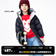 little MO&Co.加厚-童裝兒童羽絨服中長(zhǎng)款鴨絨女童羽絨服冬季男童 黑色 110 110/56