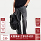 杰克·瓊斯（JACK&JONES）25年男裝秋季903直筒牛仔褲男黑灰色彈力涼感寬松潮流褲子品牌 A16灰牛仔-非涼感 寬松直筒，卡碼拍小 32 175 W32/L32