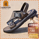 老人頭(LAORENTOU)沙灘鞋男士涼拖鞋夏季透氣輕盈金屬扣環(huán)鞋拖兩用戶(hù)外日常休閑涼鞋男鞋子 LT13188 灰色 41