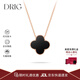 DRIG四葉草項鏈女2025新款銀吊墜高級感生日禮物女士生送女朋友老婆 四葉草項鏈-黑【輕奢禮盒】