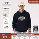 Teenie Weenie小熊男裝簡(jiǎn)約衛衣冬季潮流街頭休閑連帽衫上衣男 藏青色 L 175