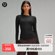 lululemon丨Nulu 女士圓領(lǐng)長(cháng)袖 T 恤 LW3HPRS 黑色 L