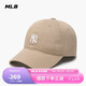 MLB帽子男女軟頂棒球帽虞書欣明星同款運動鴨舌帽3ACP7701N-50BGS-F