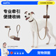 wakytu英國品牌狗狗頸圈脖圈項圈小狗中大型犬寵物用品泰迪牽引防爆沖 釉光棕【加固防掙脫+柔棉握把】 適用于6-20斤狗狗