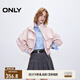 ONLY2025秋季新款時尚休閑風短款寬松高領(lǐng)風衣外套女|125136015 C19季淺粉色 S