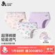 久歲伴兒童內(nèi)褲女童薄款抑菌網(wǎng)眼襠三角褲中大童少女卡通短褲 405021T