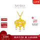 周大福SOINLOVE蜜粉金十里紅妝黃金平安鎖吊墜 VR1202七夕禮物