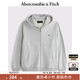 ABERCROMBIE & FITCH男裝女裝情侶裝25春季經(jīng)典小麋鹿運動(dòng)風(fēng)寬松連帽衛衣KI122-5251 淺麻灰色 L (180/108A)