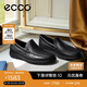 愛步（ECCO）樂福鞋男 軟底輕盈一腳蹬豆豆鞋 S 輕巧莫克540514 黑色39