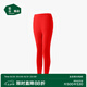 松山棉店【自由穿小暖羊打底褲】保暖打底褲女含羊毛可外穿高腰大碼保暖褲 紅色 L (推薦110-125斤)