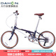 大行（DAHON）D10折疊自行車20英寸10速成人復(fù)古風(fēng)單車HAC003 藍(lán)紫幻彩 