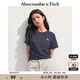 ABERCROMBIE & FITCH【百搭純色】女裝25夏季經(jīng)典小麋鹿修身圓領(lǐng)短袖T恤KI139-5759 海軍藍(lán) S (165/92A)