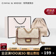 CinvaiKrose包包女包輕奢侈斜挎包2025新款復古風(fēng)通勤女包單肩包小方包 卡其配棕