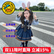 G.DUCKKIDS童裝洛麗塔公主裙女童連衣裙春秋季新款朱迪兔子警官生日禮服兒童 娃娃領(lǐng)朱迪裙+領(lǐng)帶+短褲【不加絨】 150 尺碼11~12歲【140-150cm】