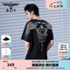 BOY LONDON【暗黑羅盤(pán)】夏情侶款短袖權(quán)杖印花炸街潮牌T恤N01906 N0103902 S
