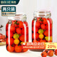 拜杰玻璃密封罐儲(chǔ)物瓶泡酒容器玻璃瓶子蜂蜜瓶罐頭瓶泡菜壇子1500ml*2