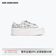 ANN ANDELMAN官方直營軟底不累腳厚底鞋女帆布鞋增高顯高休閑鞋子 花灰色 36