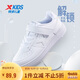 特步（XTEP）兒童童鞋空一魔術(shù)貼小童幼稚園休閑板鞋 新白色 33碼