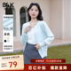 班尼路S&K系列毛衣女裝針織衫開(kāi)衫外套上衣服秋冬新款小香風(fēng)高級感長(cháng)袖 淺藍#純色 【軟糯親膚】 L