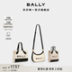 BALLY巴利【尊享折扣】Bar拼色女士迷你包斜挎包托特包 米色/黑色 豎版 6306502 均碼