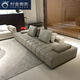 紂皇御苑（ZOHONYON）高端極簡(jiǎn)頭層黃牛真皮家用勞倫斯沙發(fā)直排設計大平層沙發(fā)套組 【196cm接觸面真皮】A組無(wú)扶手