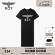 BOY LONDON25新款夏季女款T恤裙時尚翅膀黑色連衣裙W17015 黑色 M
